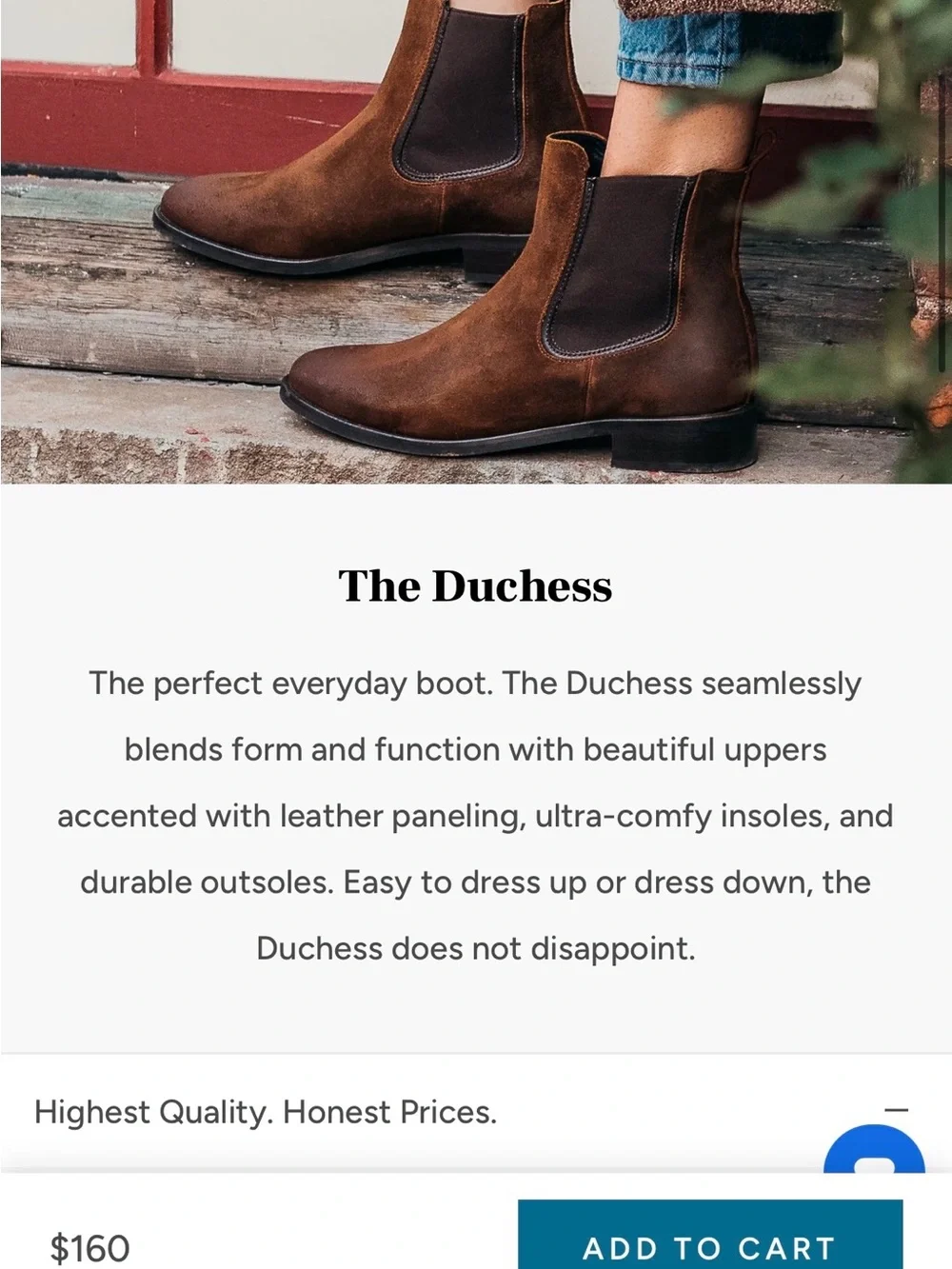 Thursday Boot Company Duchess Chelsea Boots in Caramel Brown
